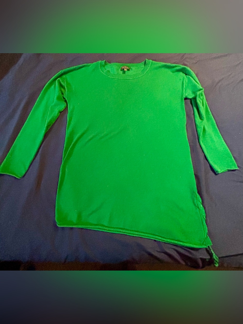 The Limited ' Bright green sweater dress/top size Medium